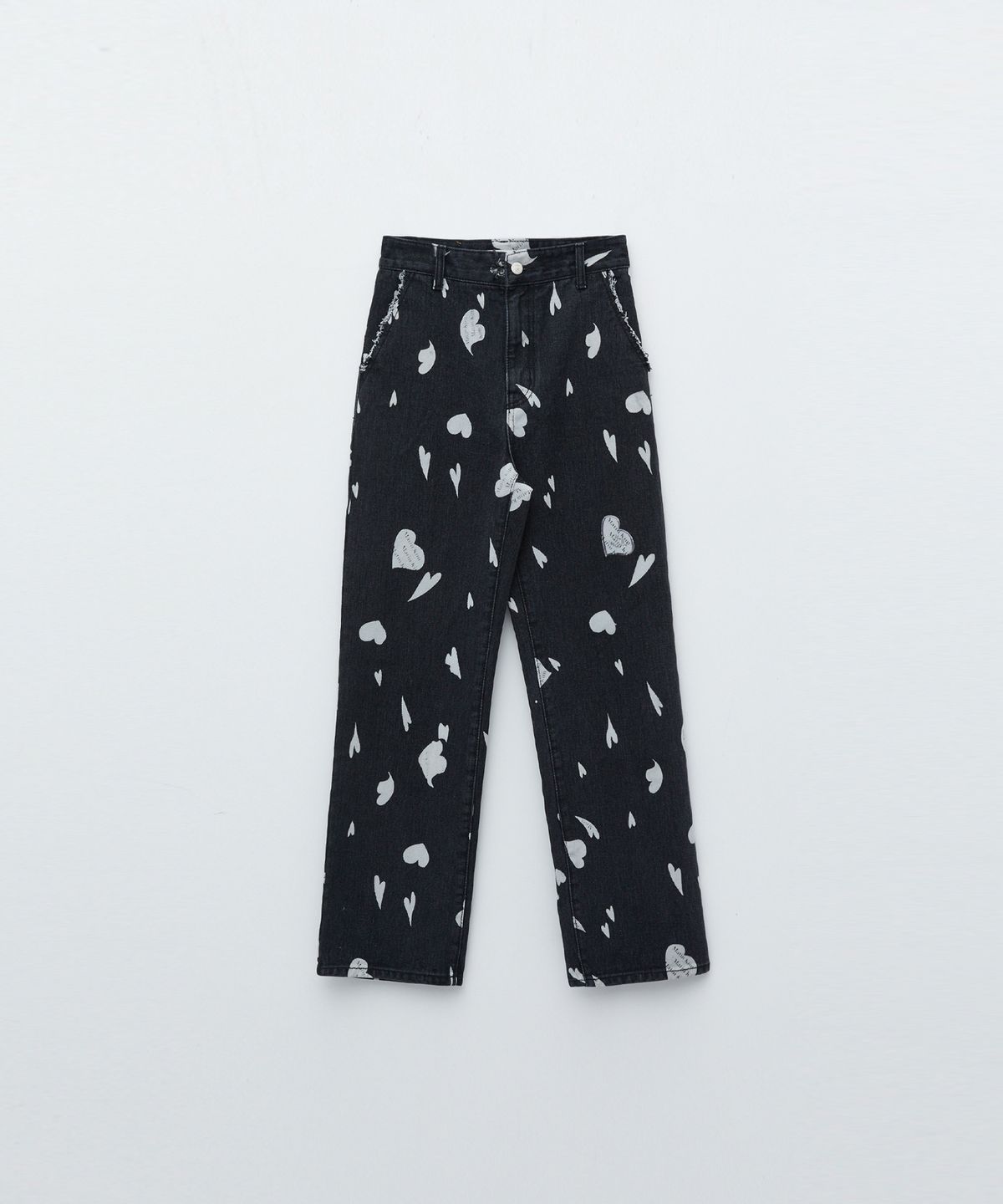HEART DENIM IN BLACK
