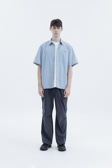 adiv BASIC ASSISTANT 1/2 SHIRTS SKY BLUE