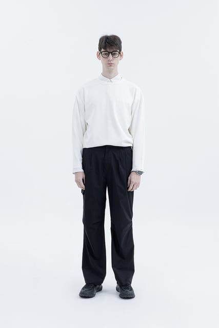 adiv basic M.F SWEAT SHIRTS WHITE