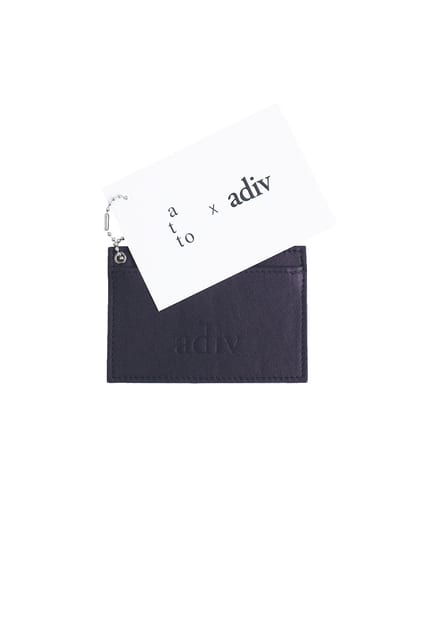 adiv x atto 2P DRUM DYED CARD WALLET