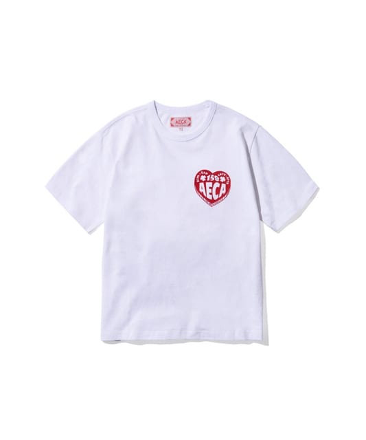 AECA LOVE HALF SLEEVE-WHITE