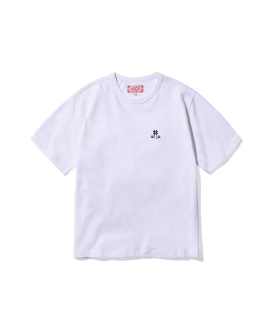 EVERYDAY AECA CLOVER HALF SLEEVE TEE-WHITE