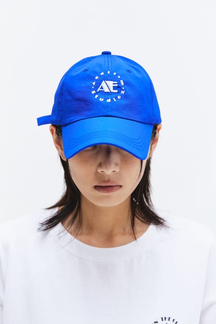AE LOGO NYLON BALL CAP(BLUE)