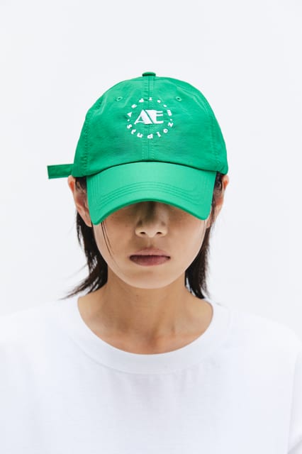 AE LOGO NYLON BALL CAP(GREEN)