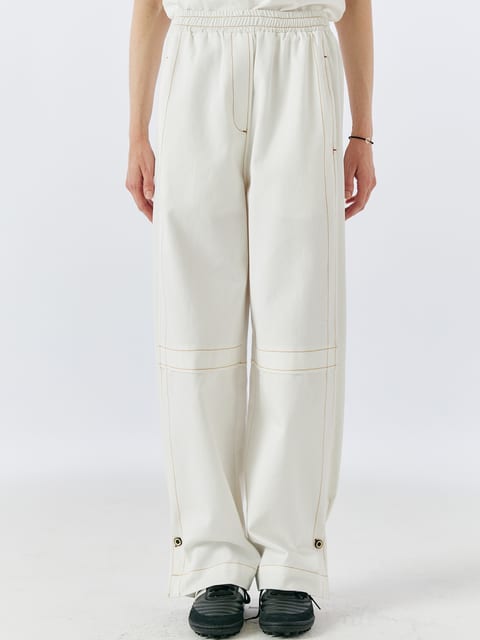 AUTRE STITCH BANDING PANTS(WHITE)