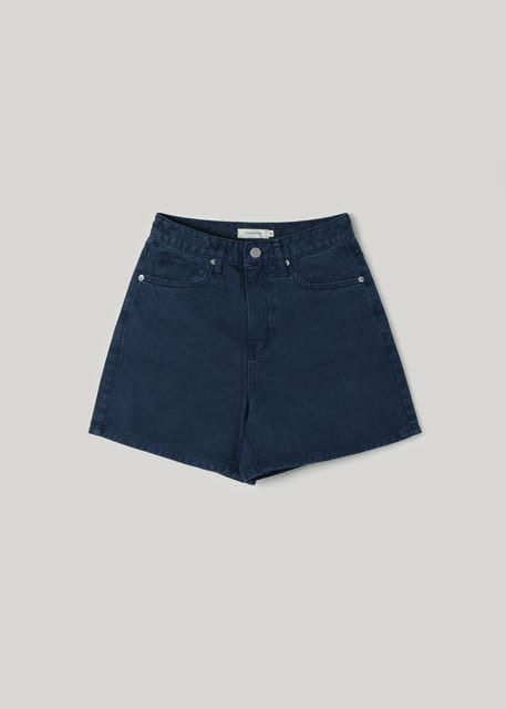 Classic dyed half denim (deep blue)