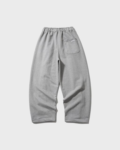 Valley Tuck Sweat Balloon Pants - Melange Grey