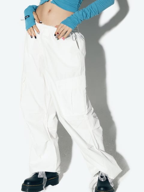 [BEST SELLER | 누적 5,000장] PARACHUTE CARGO PANTS WHITE