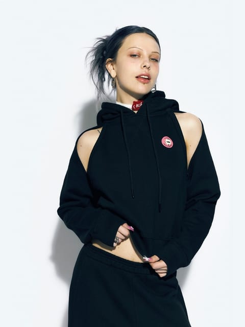 CROP SWEAT BOLERO BLACK