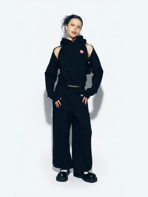 WIDE JOGGER PANTS BLACK
