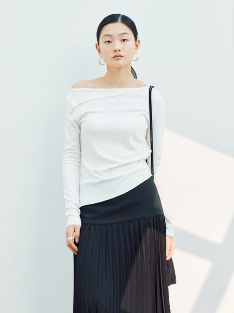 SOFT RAW TOP [IVORY]