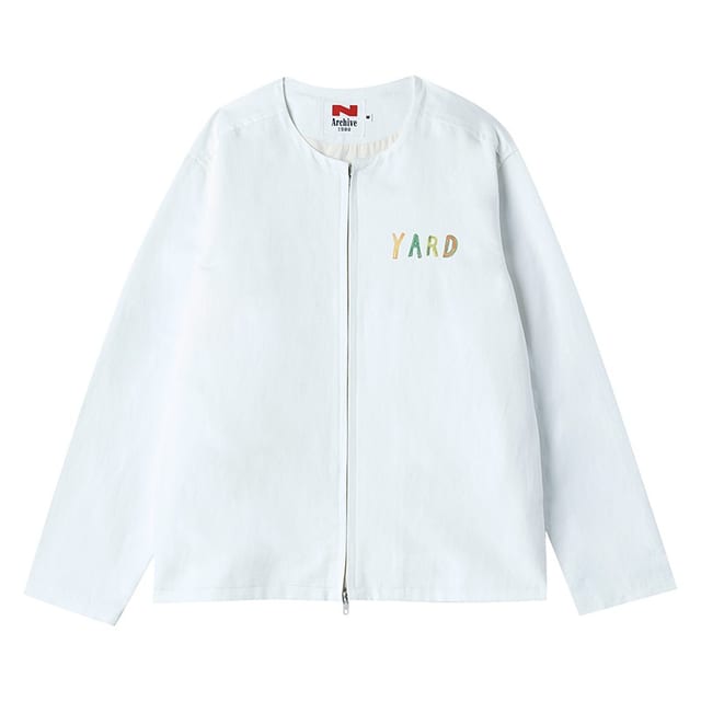 [COLLECTION LINE] ORGANIC TABLE ZIP-UP JUMPER WHITE