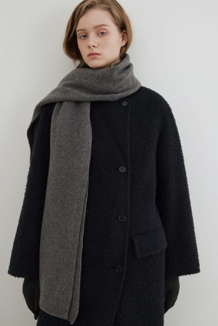 cashmere blend knit muffler (6colors)