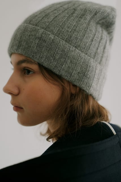 racoon wholegarment beanie (4colors)