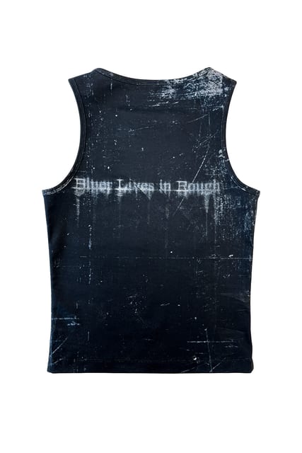 BLR PRINTED BLACK SLEEVELESS