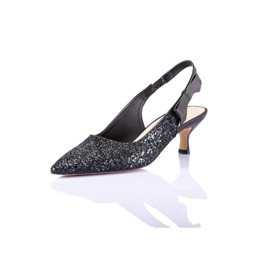 Glitter Slingback_Black Glitter