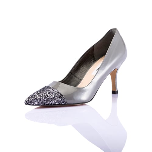 Glitter Stiletto_Gray Patent