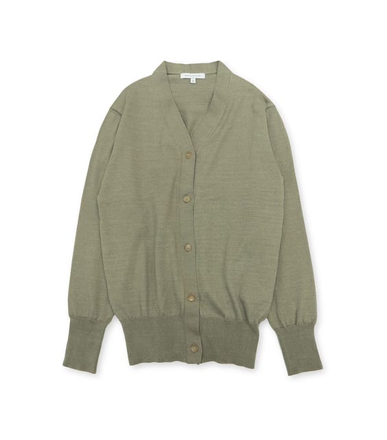 20SS ZERO V NECK CARDIGAN(OLIVE)