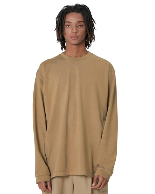 Washed Long Sleeve, Mocha