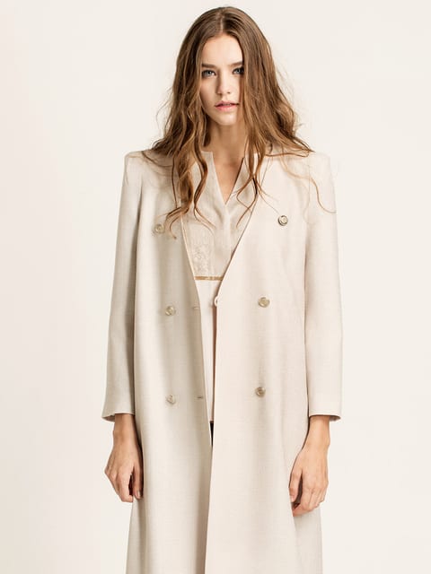 Double-breasted coat