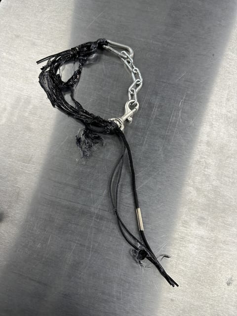 EXCAVATED OILED CHAIN NECKLACE (*SURFACE SERIES)
