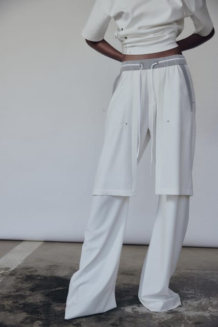 SKIRT PANTS / WHITE