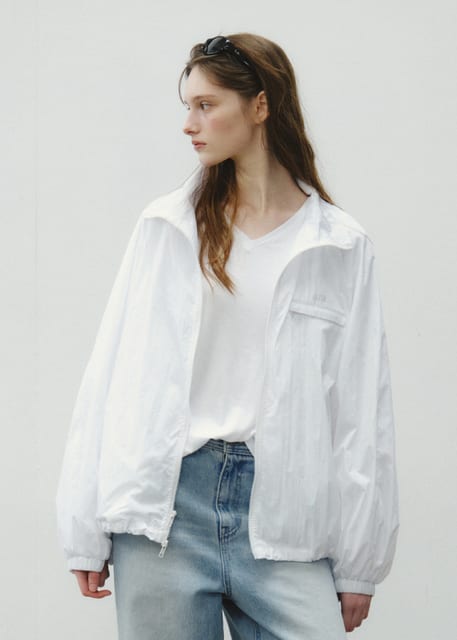 Essential Volume Windbreaker Jumper_CTO151(White)