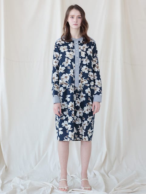 [Coett] Flower Shirt Dress