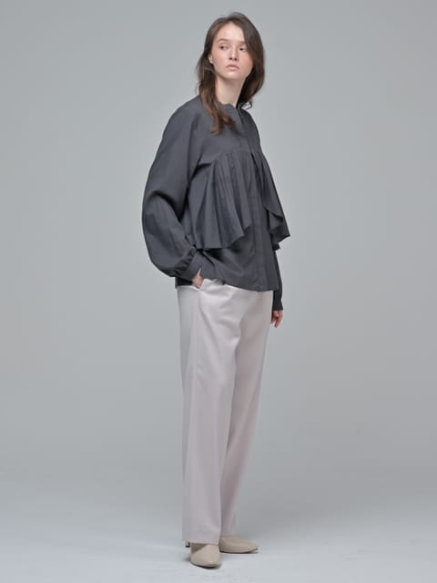 [Coett] Straight Pants_LIGHT GREY