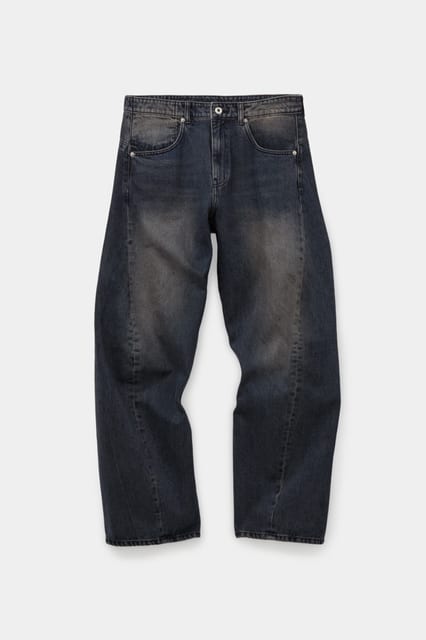 Washed engineer denim pants (Washed blue gray)