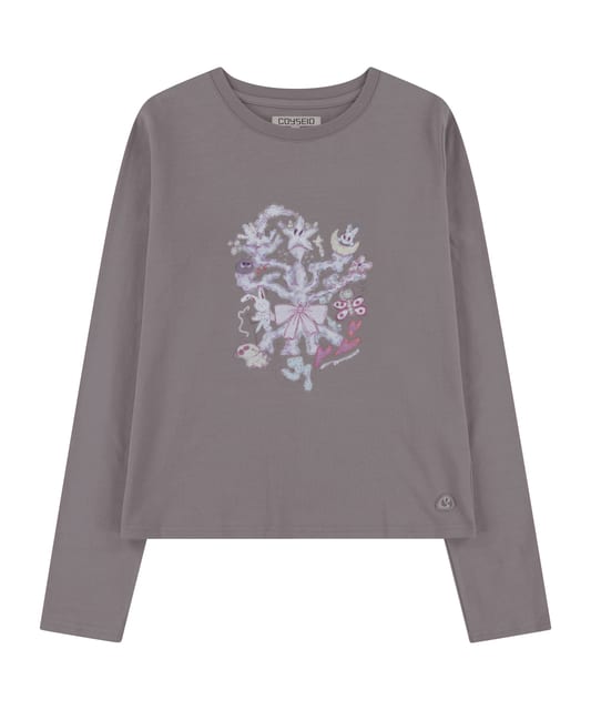 CORAL LONGSLEEVES PURPLE GREY