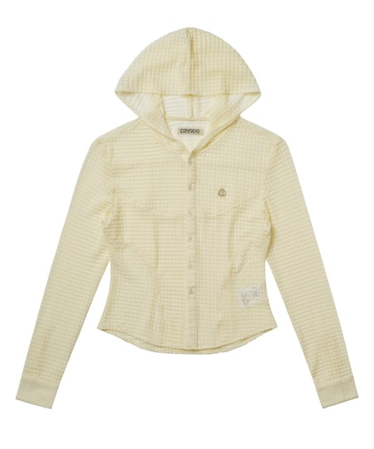 ROUND HOODIE SHIRTS IVORY