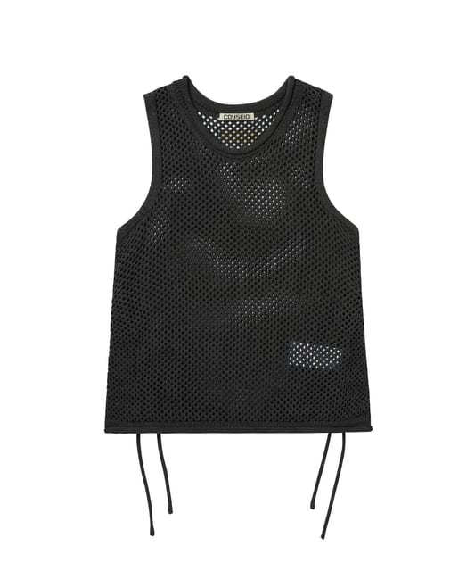 SCASI SLEEVELESS KNIT CHARCOAL