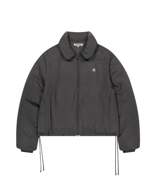 SOLID PADDED JACKET GREY