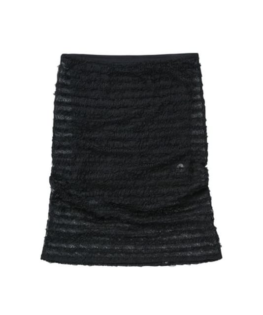 WAVE STITCH TUBE TOP BLACK