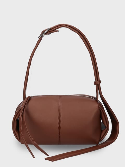 PEANUT BAG COW LEATHER BROWN 피넛백 소가죽 브라운