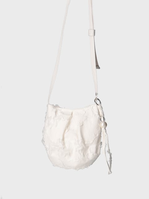 BUDDY BAG FEATHER WHITE 버디백 페더 화이트
