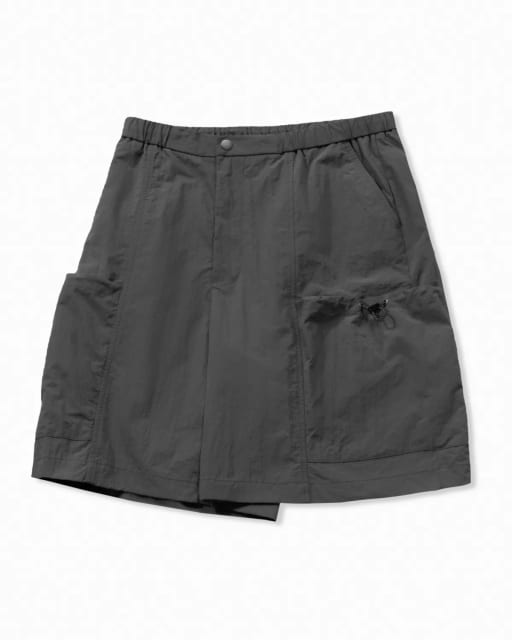 SIDE POCKET HALF PANTS DARK GRAY
