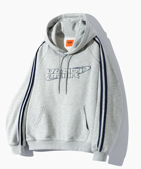(VLAD) TYPE-A TRACK ARTWORK HOODED T-SHIRT_MELANGE