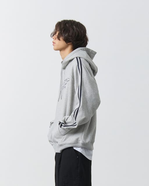 (VLAD) TYPE-A TRACK ARTWORK HOODED T-SHIRT_OATMEAL