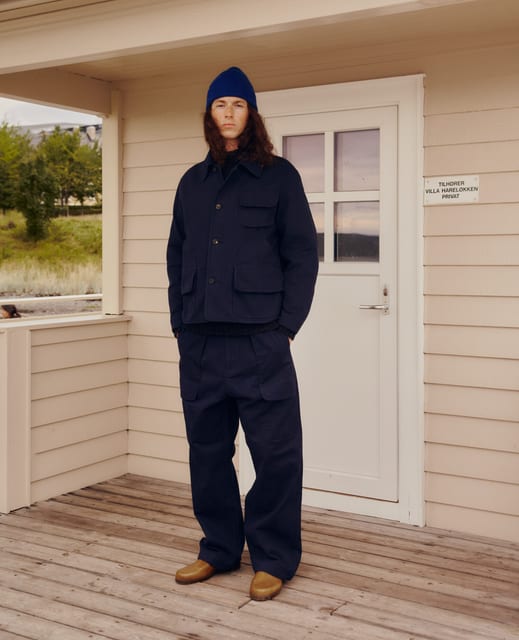 (FFC x Document) Italian Cotton Fishing Jacket_NAVY