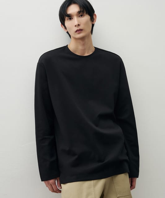 하이 벤트 레이어드 티셔츠 [BLACK]