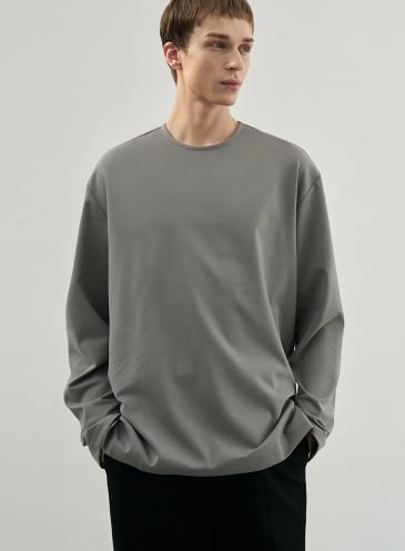 하이 벤트 레이어드 티셔츠 [ASH GREY]
