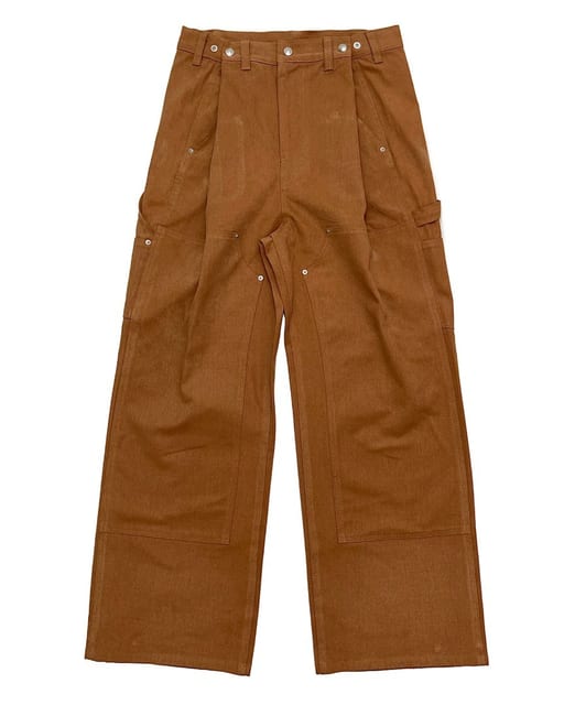 Adjustable Work Pants Orange