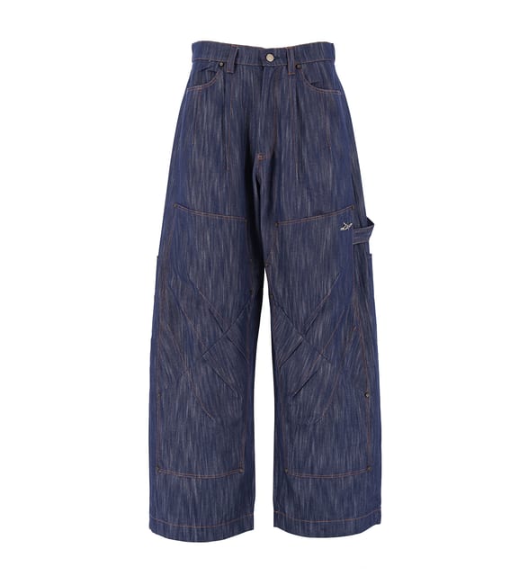 CLAW DOUBLE KNEE DENIM PANTS - INDIGO
