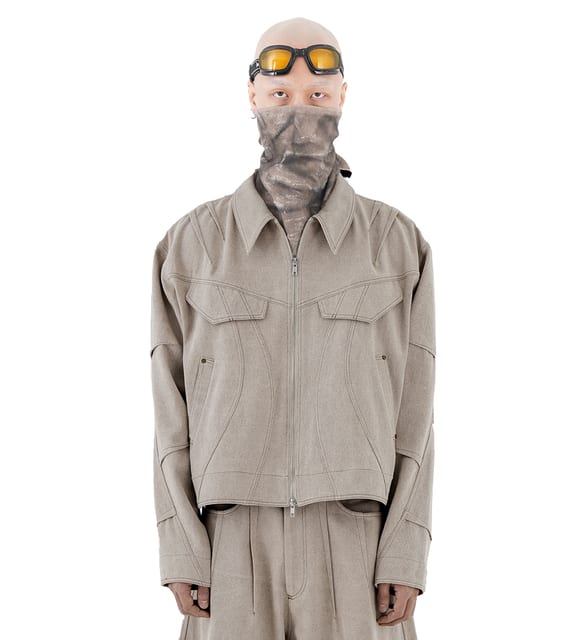 KUSE COTTON JACKET - SAND BEIGE