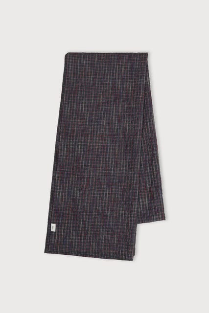 PURPLE CHECK SCARF