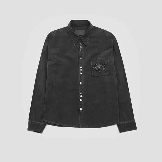 Eclipse embroidery shirt (charcoal)
