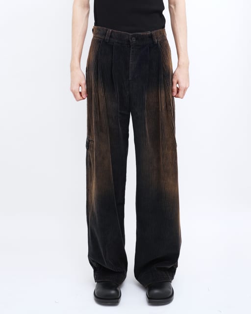Hard Washed Corduroy Pants (navy)
