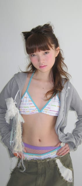 FEES kitsch pattern bikini top CCR